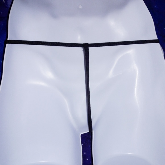 Men's Sheer Black Mesh G-String Thong O/S - Picture 2 of 4